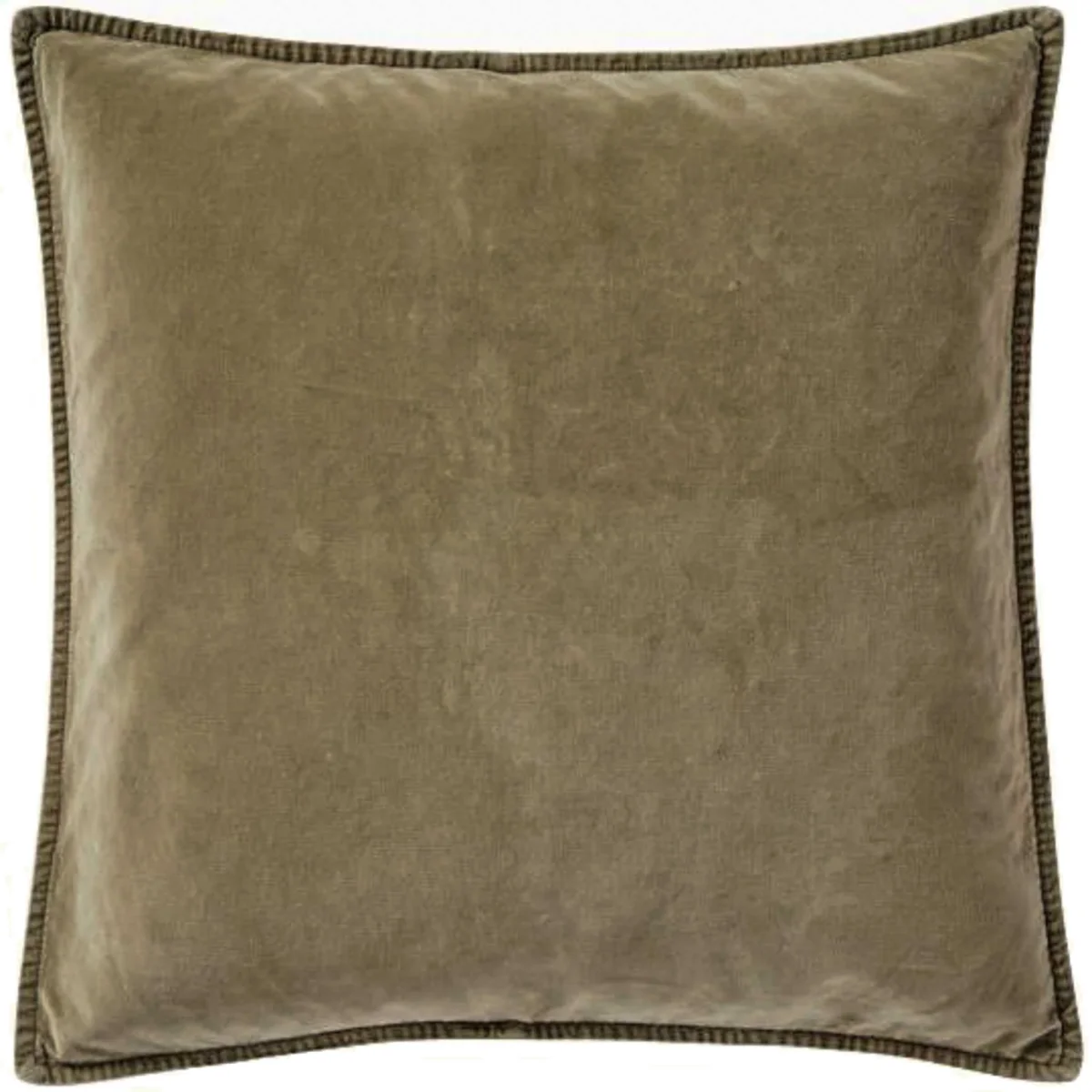 Samettityynynpäällinen Vintage – kuluneen näköinen Harmaanvihreä - Eucalyptus green 50 x 50 cm