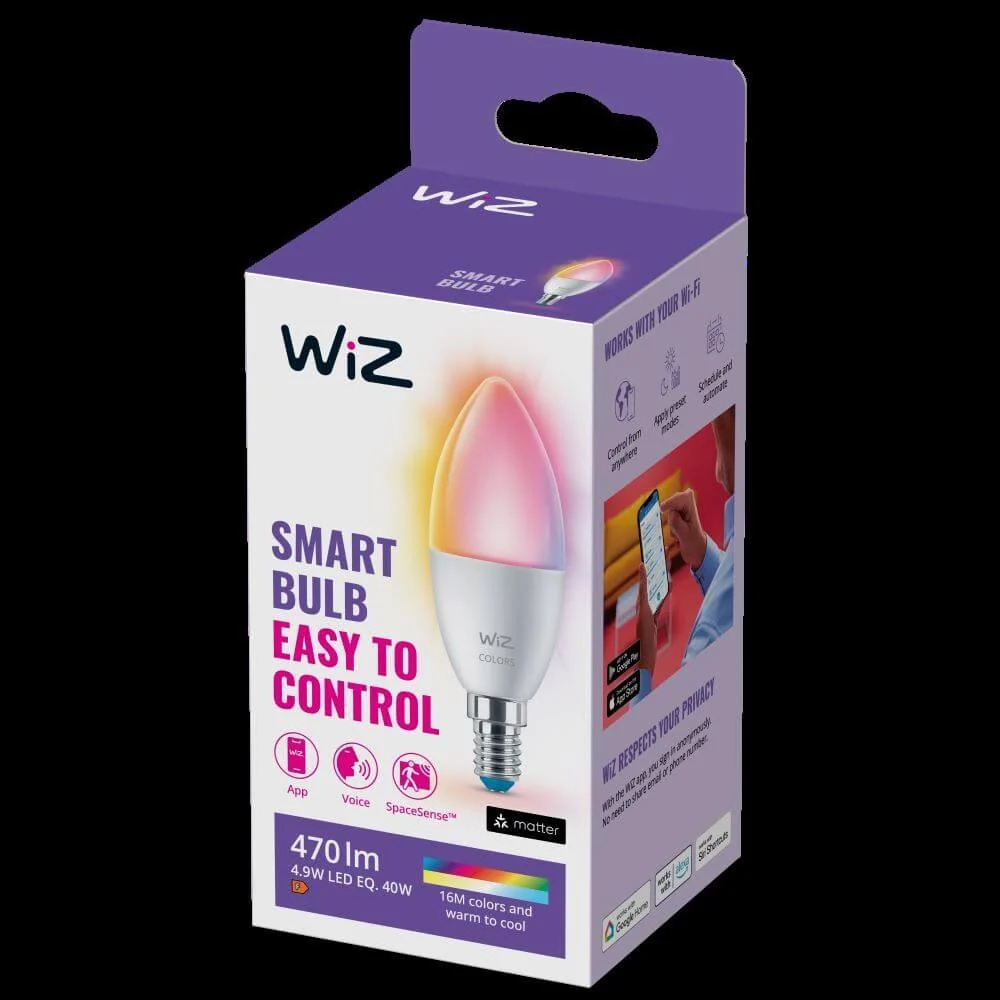 WiZ LED-älylamppu, E14, 470lm, WiFi, RGBW - Image 4