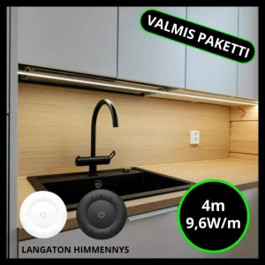 Led-nauhasetti, 4m, 9,6W/m, 24V, langattomalla himmentimellä