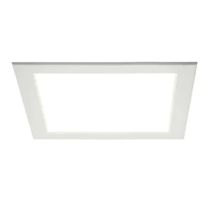 Alasvalo Airam Flat Sq (FLAT II), 9W, 500lm, IP44, himmennettävä, Ø120*26,5mm